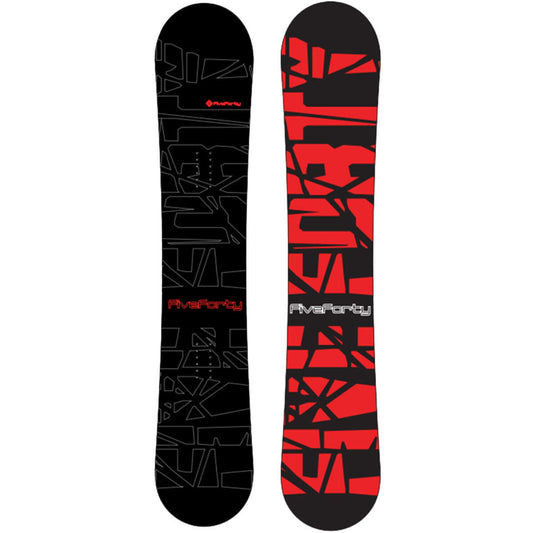 Snowboard 540 Blackdeck Hybrid, Black/Red, 154CM